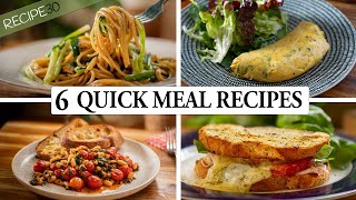 6 quick and easy meals for Busy Weeknights [upl. by Courcy]