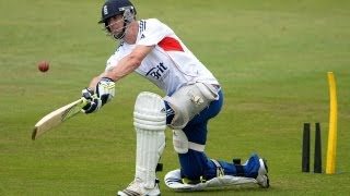 KP in the nets before Investec Ashes Test at Trent Bridge [upl. by Ssenav]