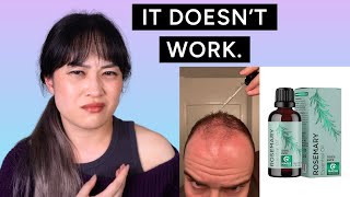 Rosemary oil for hair loss How to spot bad science [upl. by Notlrac260]