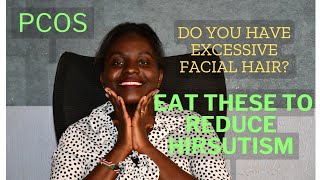 How to reduce facial hair growth  Hirsutism for women with PCOS nutrition superfoods [upl. by Weissman]