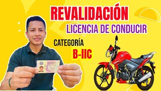 Cómo REVALIDAR tu licencia de conducir para MOTO Categoría BllC Touring LimaPerú [upl. by Nahgem]