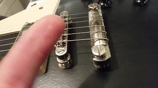 Les Paul Bridge and Tail Piece Adjustments [upl. by Ogdon]