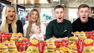 Last To STOP Eating MCDONALDS Wins £1000 VS BRANDONIO AND ERIN BOWYER [upl. by Kimberley]