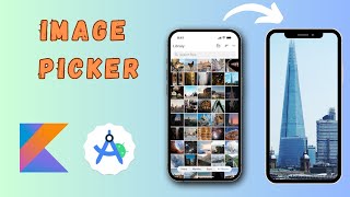 image picker in android studio Kotlin  How to pick image from gallery in android studio Kotlin [upl. by Laicram69]