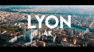 LYON  FRANCE   Ville de Lumière 4K [upl. by Grory]