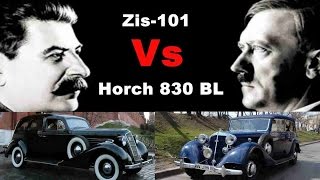 Stalin Car Vs Hitler Car  Zis101 Vs Horch 830 BL [upl. by Aicekat790]