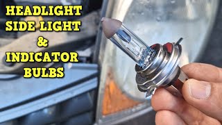 Headlight Bulbs  Side Light amp Indicator Bulbs  Nissan Note E11 [upl. by Nhguavoj]