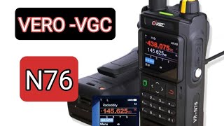 VERO N76 WALKIE TALKIE  HT App gps aprs dual band Internet [upl. by Dorie153]