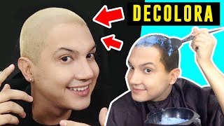 COMO DECOLORAR EL CABELLO DE NEGRO A RUBIO  COMO ACLARAR EL CABELLO PLATINADO  AndyZaturno [upl. by Amberly]