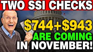 Get Ready Two SSI Checks Coming in November 744  943 Explained [upl. by Annekim]