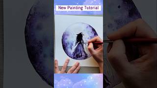 How to Paint a Witch 👆🔮 watercolorpainting easytutorial halloween [upl. by Darlene]