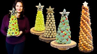 5 Festive Christmas Trees with the Best Holiday Treats amp Finger Foods [upl. by Shara24]