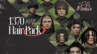 1370  Male Hair Pack  Hairstyle Pack  120 hairstyles  Best Hair Pack Male GTA RP  FiveM [upl. by Tnahsarp417]