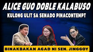 Alice Guo iniharap na sa Senado binakbakan agad ni Jinggoy at Risa [upl. by Ynomrah]