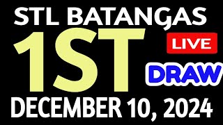 Stl Batangas results today December 10 2024 1st draw stl pares [upl. by Ledniahs]