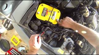 RX7 Ep06  Replacing The Battery  Mazda RX7 [upl. by Ayahc]