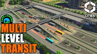 Creating a Detailed Multilevel Transport Hub in Cities Skylines 2 [upl. by Nnail]