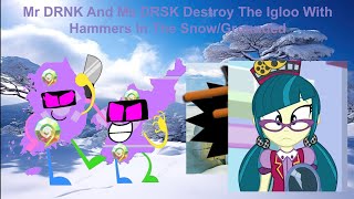 Mr DRNK And Ms DRSK Destroy The Igloo With Hammers In The SnowGrounded FGVOD2024 [upl. by Noissap]