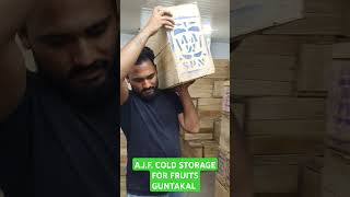 AJF COLD STORAGE FOR FRUITS GUNTAKAL fruits kashmirapple coldstore [upl. by Letram367]