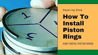 Piston Rings Installation Easily l How To Install Piston Rings [upl. by Ennaeirrac]