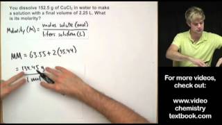 Molarity Practice Problems [upl. by Esserac]