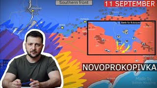 Ukraine approaches Novoprokopivka 11 September 2023 [upl. by Yroggerg]