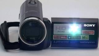 Sony Handycam HDRPJ10 Walkthrough amp First Look [upl. by Aneleiram]