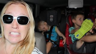 24 Hours With 5 Kids on a Road Trip [upl. by Mloc]