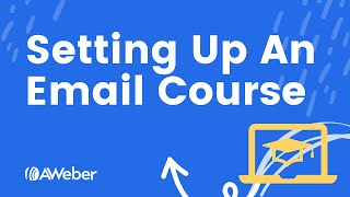 How to set up an online course with AWeber landing pages and automated email [upl. by Ilojne263]