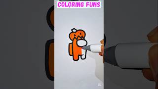 Whats the Color Among Us Halloween Costume  Satisfying Coloring [upl. by Alleciram890]