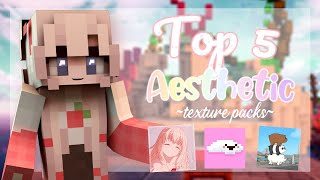 Top 5 Aesthetic Texture Packs for PVP Minecraft [upl. by Murielle]