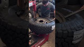 Installing a tire 🛞 fyp foryou viral shortvideo shorts tires reels trending youtubeshort [upl. by Pavia36]