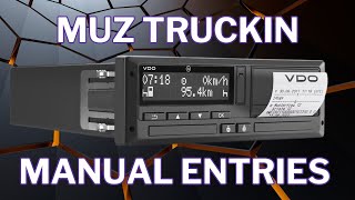 Vlog 9  Digital Tachograph Manual Entry [upl. by Donall770]