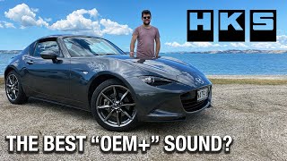 HKS Legamax Premium  The best OEM MX5 Exhaust [upl. by Atnovart]