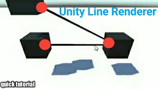 How to Make a Line from One Point to Another in Unity  Unity Line Renderer Short Tutorial [upl. by Nahtiek]