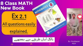 Class 8th Math New Book Exercise 21  Class 8 Math EX 21 complete  SNC [upl. by Remsen]