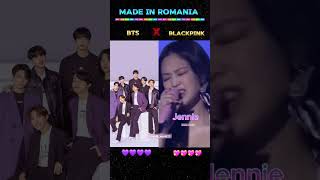 BTS vs Blackpink Made in Romania 🔥 shorts bts blackpink trending kpop youtubeshorts [upl. by England]