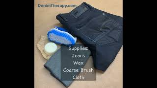 Denim Surgeon How to Wax Jeans [upl. by Nohsad]