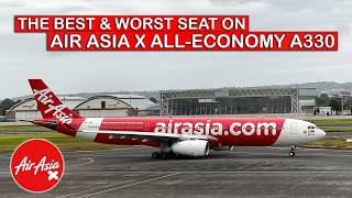 AIRASIA Xs AllECONOMY A330 from Bali to KL  The BEST amp WORST Seat [upl. by Drexler]