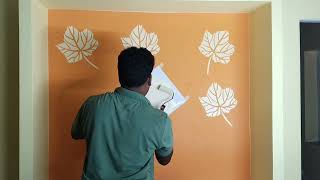 wall painting wall colours royale Play stencils colours [upl. by Ahs]