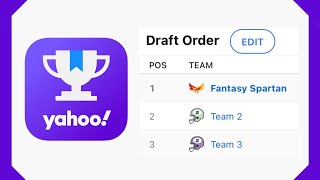 How To Change The Draft Order On Yahoo Fantasy [upl. by Nikolia]