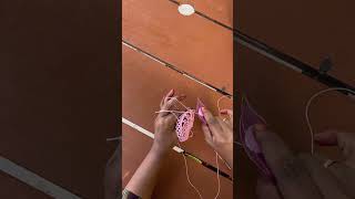 How to attach new thread on your tatting project shuttle tatting [upl. by Ardnac]