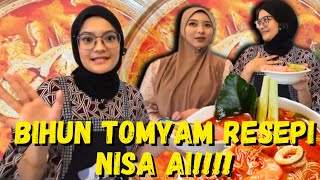 BIHUN TOMYAM RESEPI NISA AI  MEMANG TAKLEH LAWAN NISA AI [upl. by Sinne]