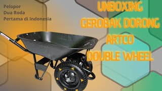 51 UNBOXING GEROBAK DORONG ARTCO DOUBLE WHEEL [upl. by Nyroc308]