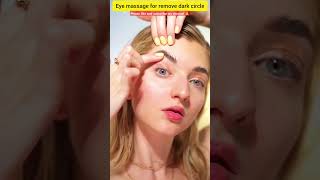 Eye massage for remove dark circle 👁️eyemassageyoga exercisehealthytshorts shortsfeedshorts [upl. by Tish993]