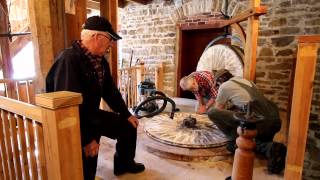 Dressing the Millstones  Old Stone Mill Delta Ontario [upl. by Urion]