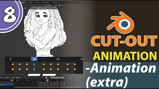 How to Make Cutout Animation with Blender Part 8  Animation Extra [upl. by Adnal]