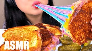 ASMR RAINBOW GRILLED CHEESE SANDWICH EXTRA CHEESY FOR PRIDE MONTH  ASMR Phan [upl. by Pauwles]