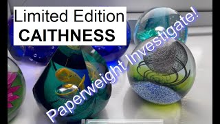 Limited Edition CAITHNESS Paperweights [upl. by Airdnaxela]