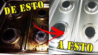 COMO LIMPIAR LA ESTUFA DE COCHAMBRE SIN RAYAS  El Mister Cocina [upl. by Brian]